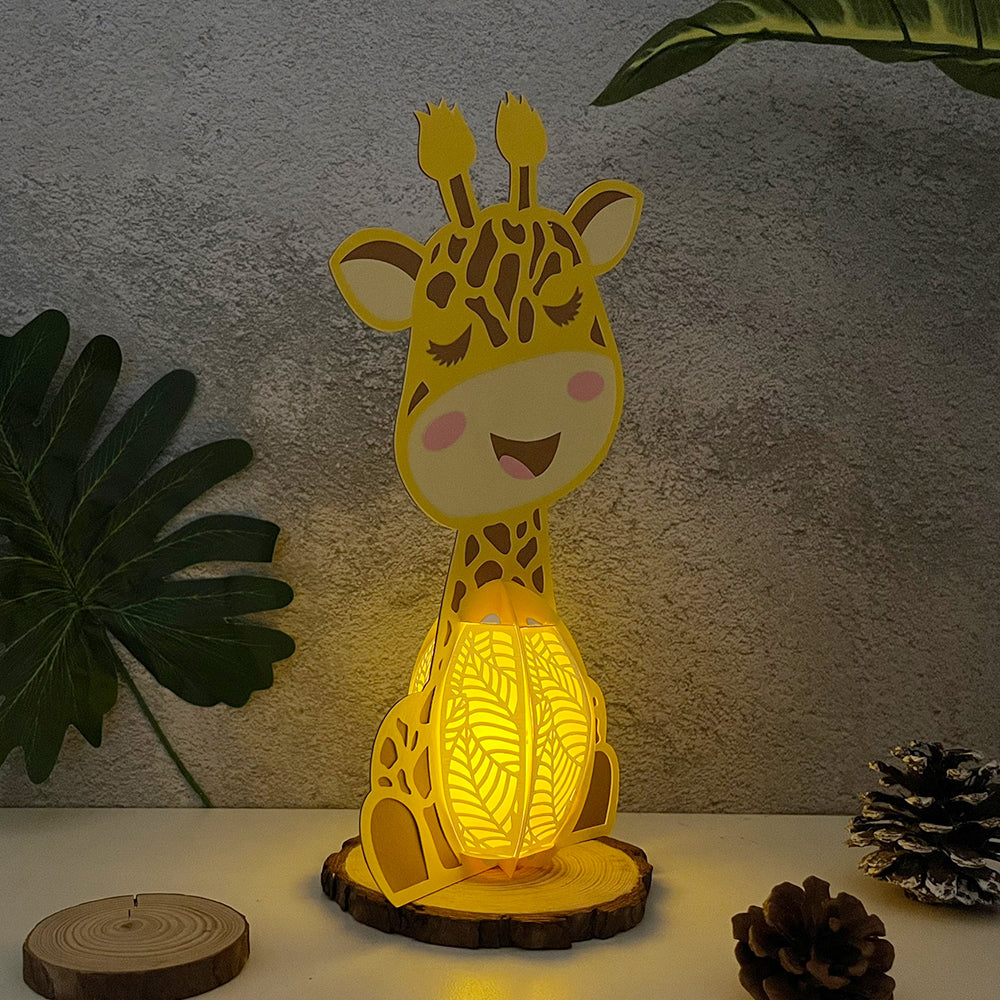 Giraffe - 3D Animal Paper Lantern File  - Cricut File  - VEKTOR KRAFT