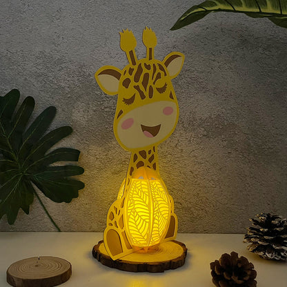 Giraffe - 3D Animal Paper Lantern File  - Cricut File  - VEKTOR KRAFT