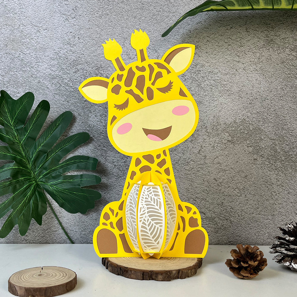 Giraffe - 3D Animal Paper Lantern File  - Cricut File  - VEKTOR KRAFT