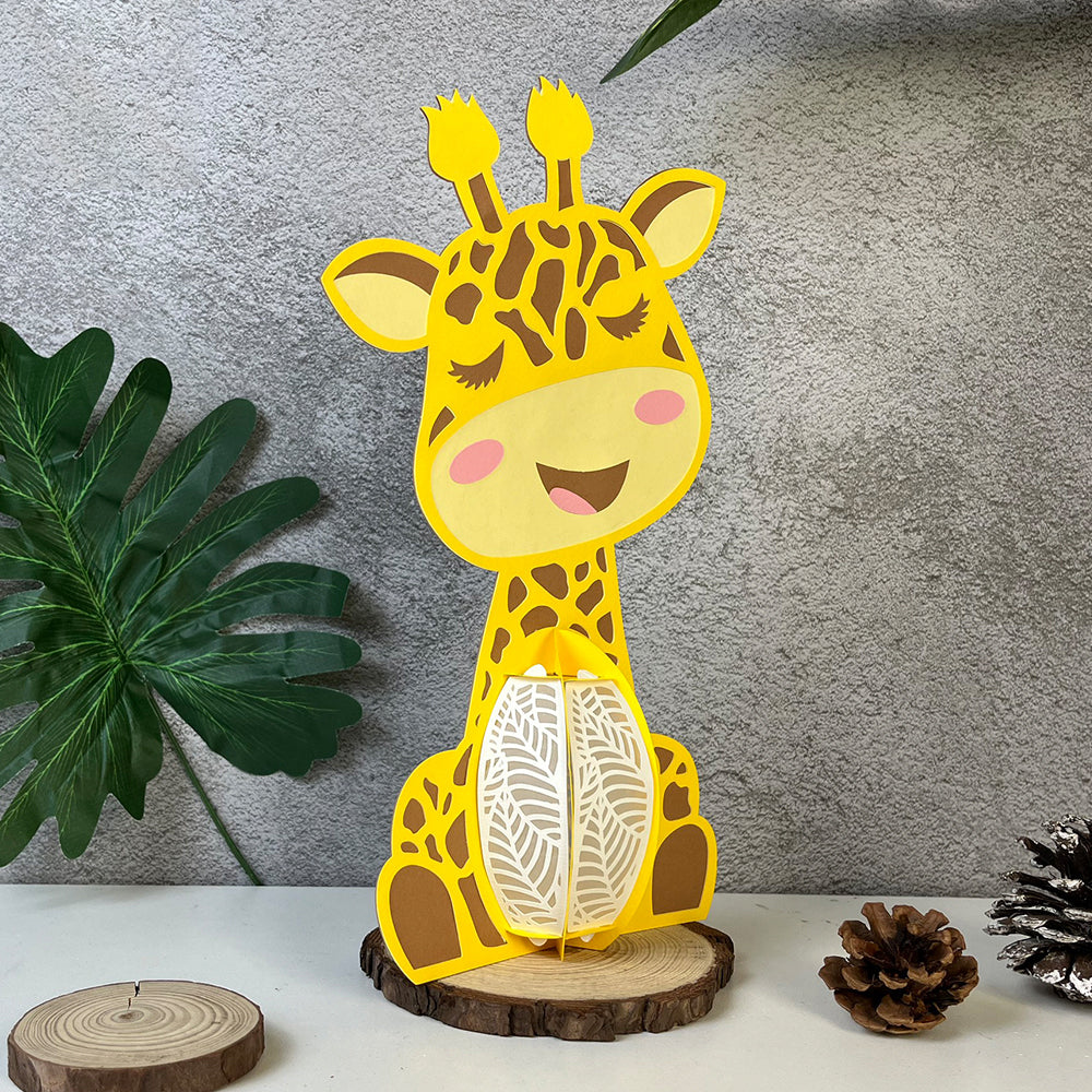 Giraffe - 3D Animal Paper Lantern File  - Cricut File  - VEKTOR KRAFT