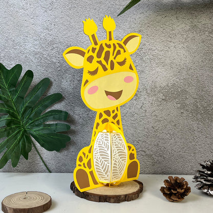 Giraffe - 3D Animal Paper Lantern File  - Cricut File  - VEKTOR KRAFT