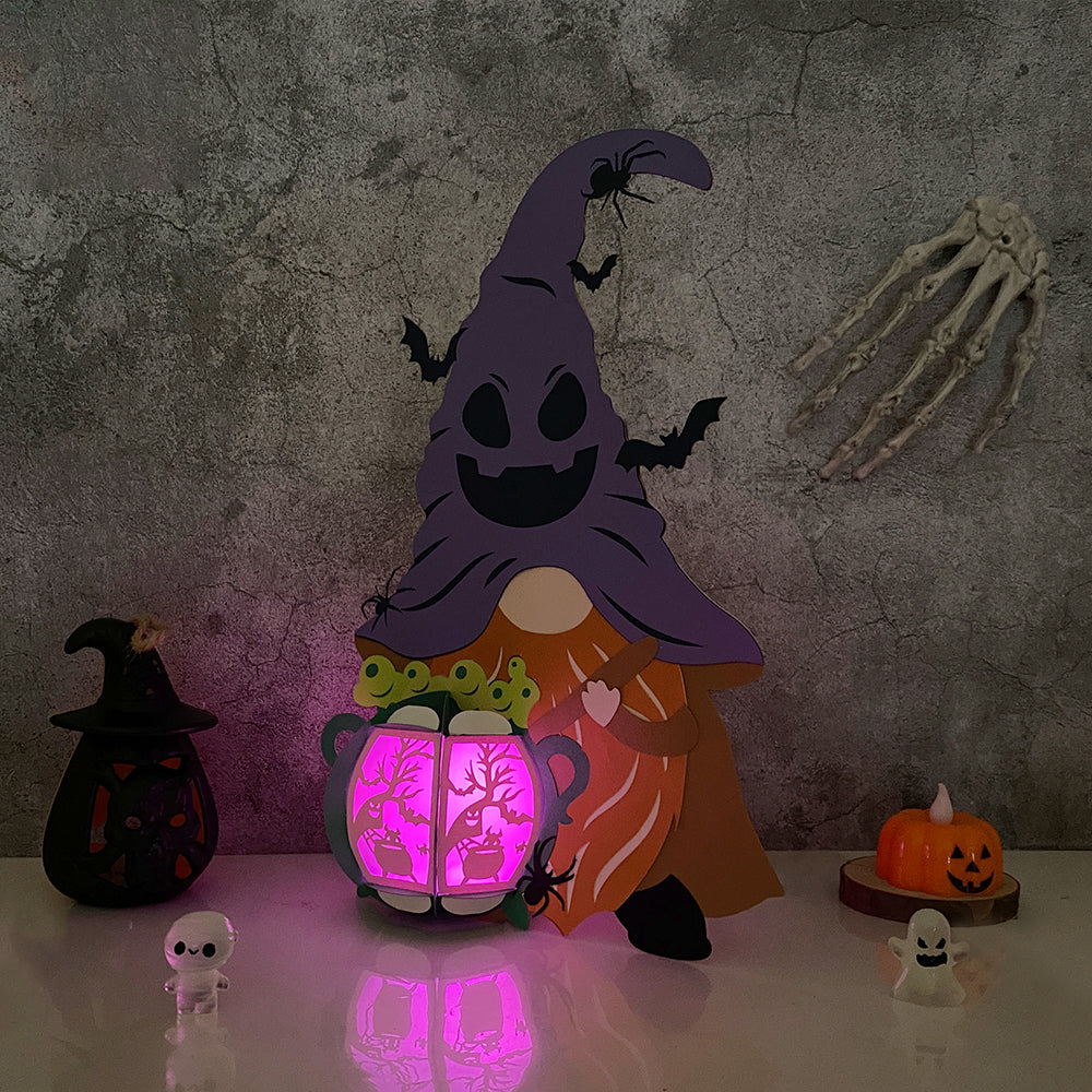 Gnome Halloween 2 - 3D Halloween Paper Lantern File - Cricut File  - VEKTOR KRAFT