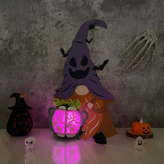Gnome Halloween 2 - 3D Halloween Paper Lantern File - Cricut File  - VEKTOR KRAFT