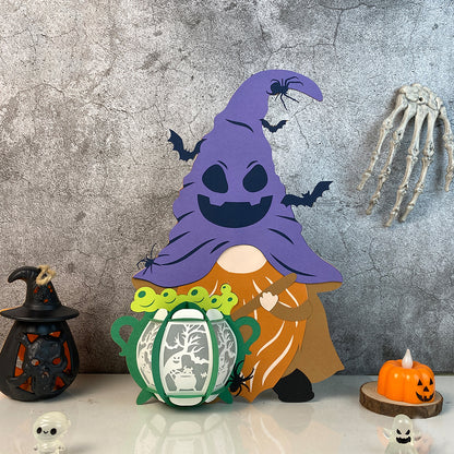 Gnome Halloween 2 - 3D Halloween Paper Lantern File - Cricut File  - VEKTOR KRAFT