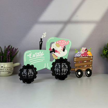 Gnome Truck - 3D Easter Paper Lantern File  - Cricut File  - VEKTOR KRAFT