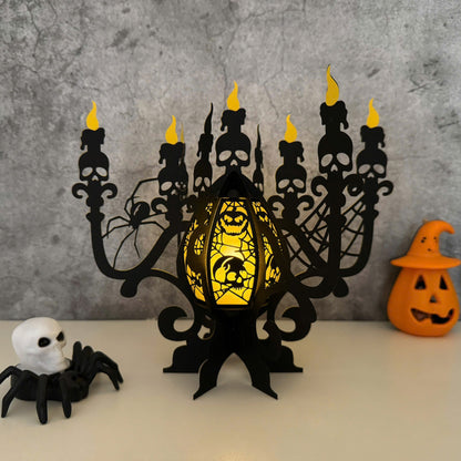 Candelabra - 3D Halloween Paper Lantern File - Cricut File  - VEKTOR KRAFT