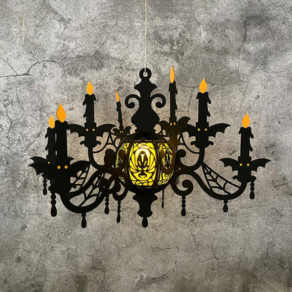 Halloween Chandelier - 3D Halloween Paper Lantern File - Cricut File  - VEKTOR KRAFT