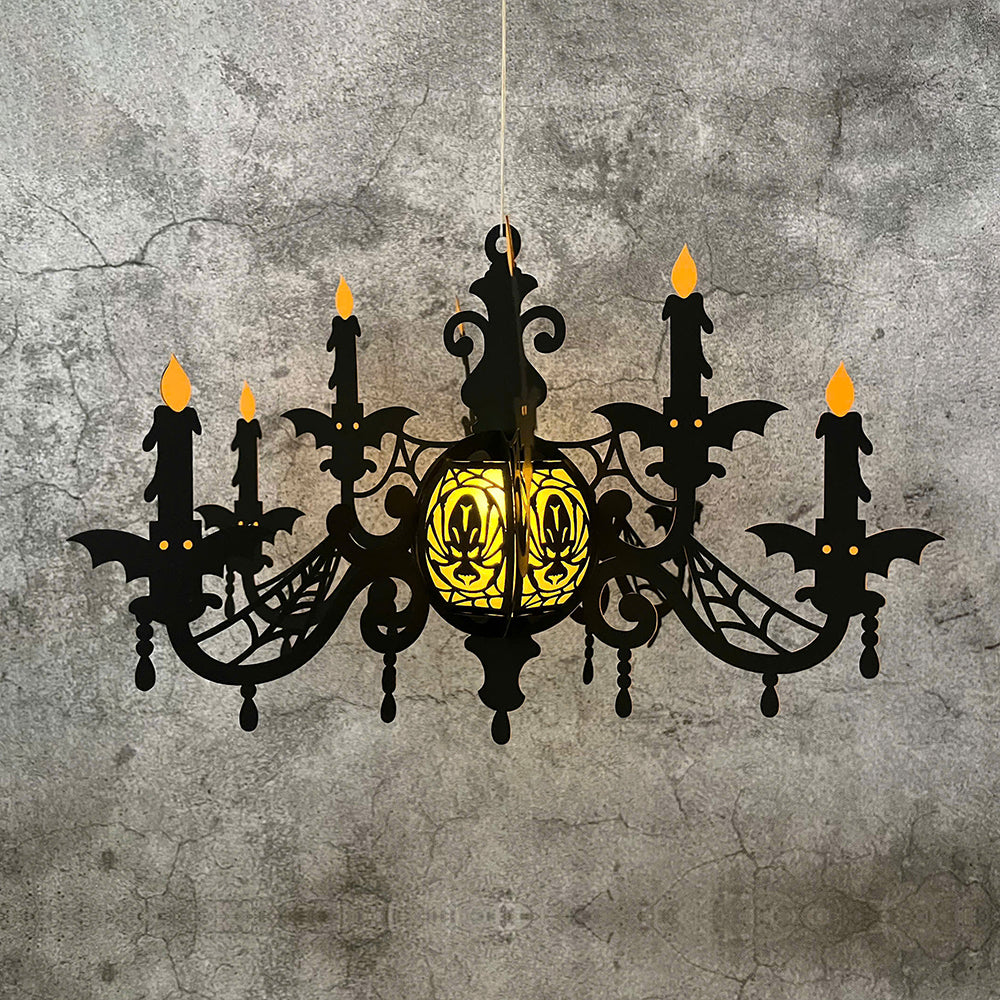 Halloween Chandelier - 3D Halloween Paper Lantern File - Cricut File  - VEKTOR KRAFT