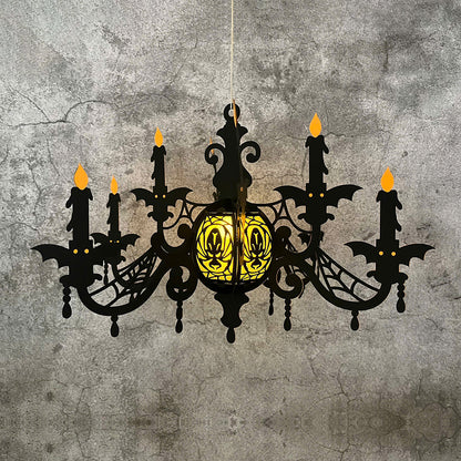 Halloween Chandelier - 3D Halloween Paper Lantern File - Cricut File  - VEKTOR KRAFT