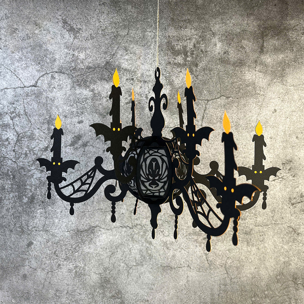 Halloween Chandelier - 3D Halloween Paper Lantern File - Cricut File  - VEKTOR KRAFT