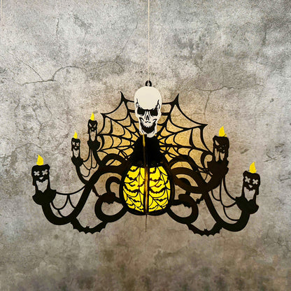 Halloween Chandelier 2 - 3D Halloween Paper Lantern File - Cricut File  - VEKTOR KRAFT