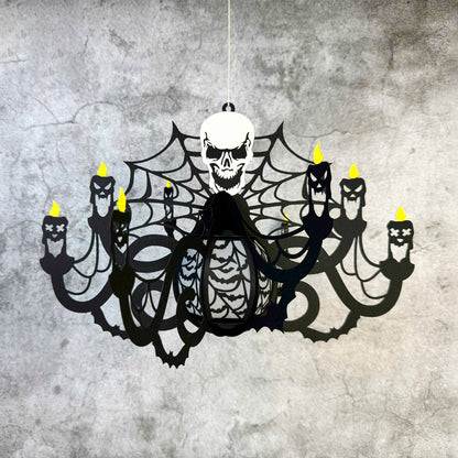 Halloween Chandelier 2 - 3D Halloween Paper Lantern File - Cricut File  - VEKTOR KRAFT