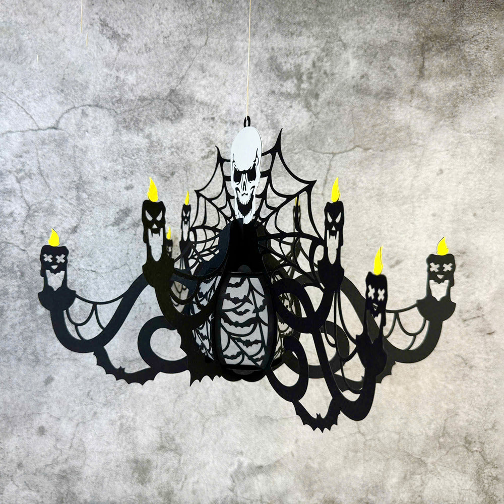 Halloween Chandelier 2 - 3D Halloween Paper Lantern File - Cricut File  - VEKTOR KRAFT