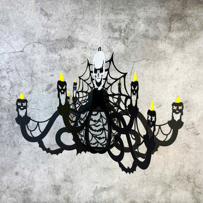Halloween Chandelier 2 - 3D Halloween Paper Lantern File - Cricut File  - VEKTOR KRAFT