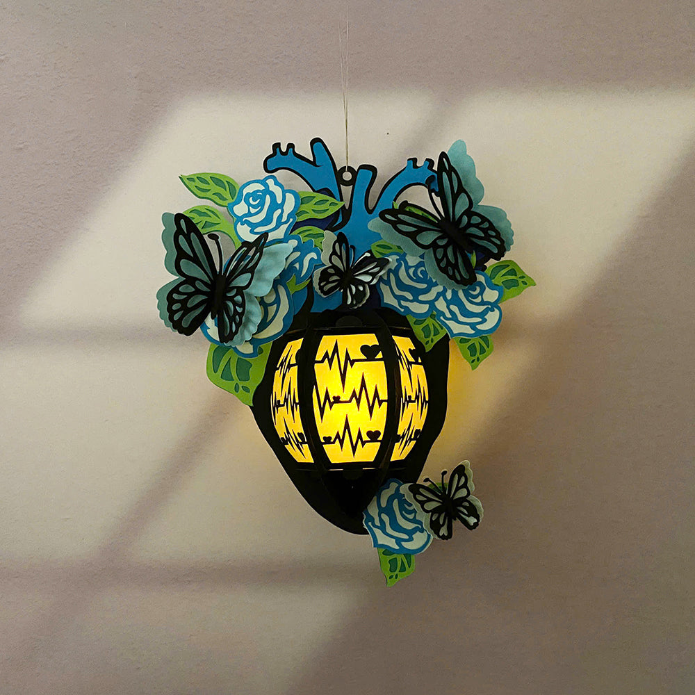 Heart 4 - 3D Valentine Paper Lantern File  - Cricut File  - VEKTOR KRAFT