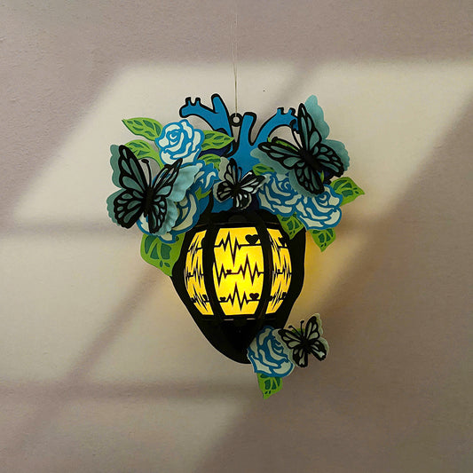 Heart 4 - 3D Valentine Paper Lantern File  - Cricut File  - VEKTOR KRAFT