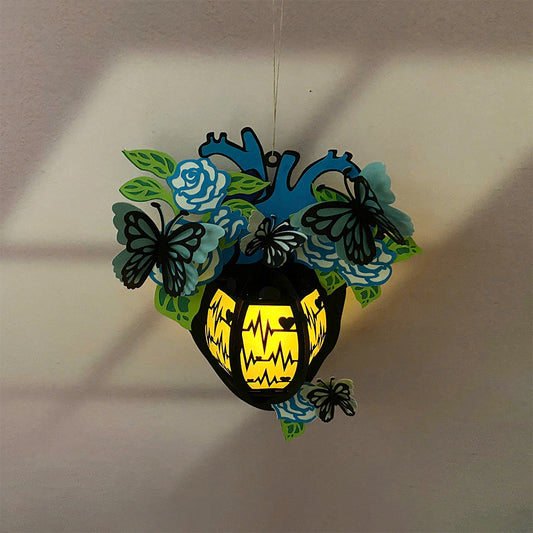 Heart 4 - 3D Valentine Paper Lantern File  - Cricut File  - VEKTOR KRAFT