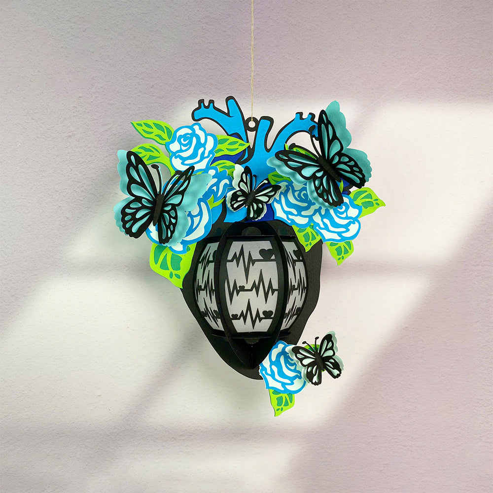 Heart 4 - 3D Valentine Paper Lantern File  - Cricut File  - VEKTOR KRAFT