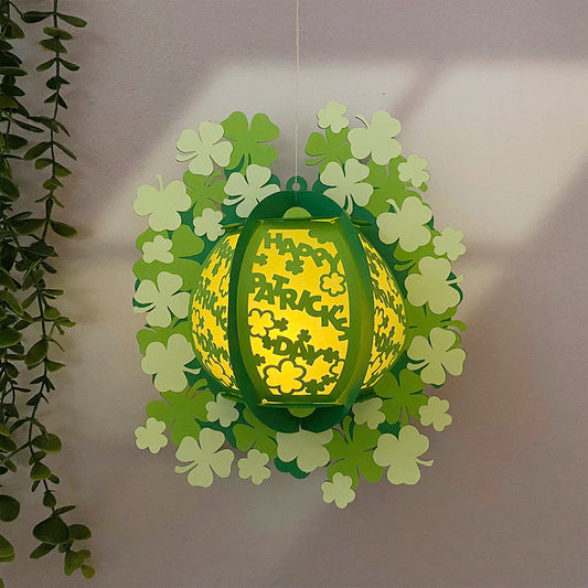 Patrick Day 1 - 3D St. Patrick's Day Paper Cut Lantern File  - Cricut File  - VEKTOR KRAFT