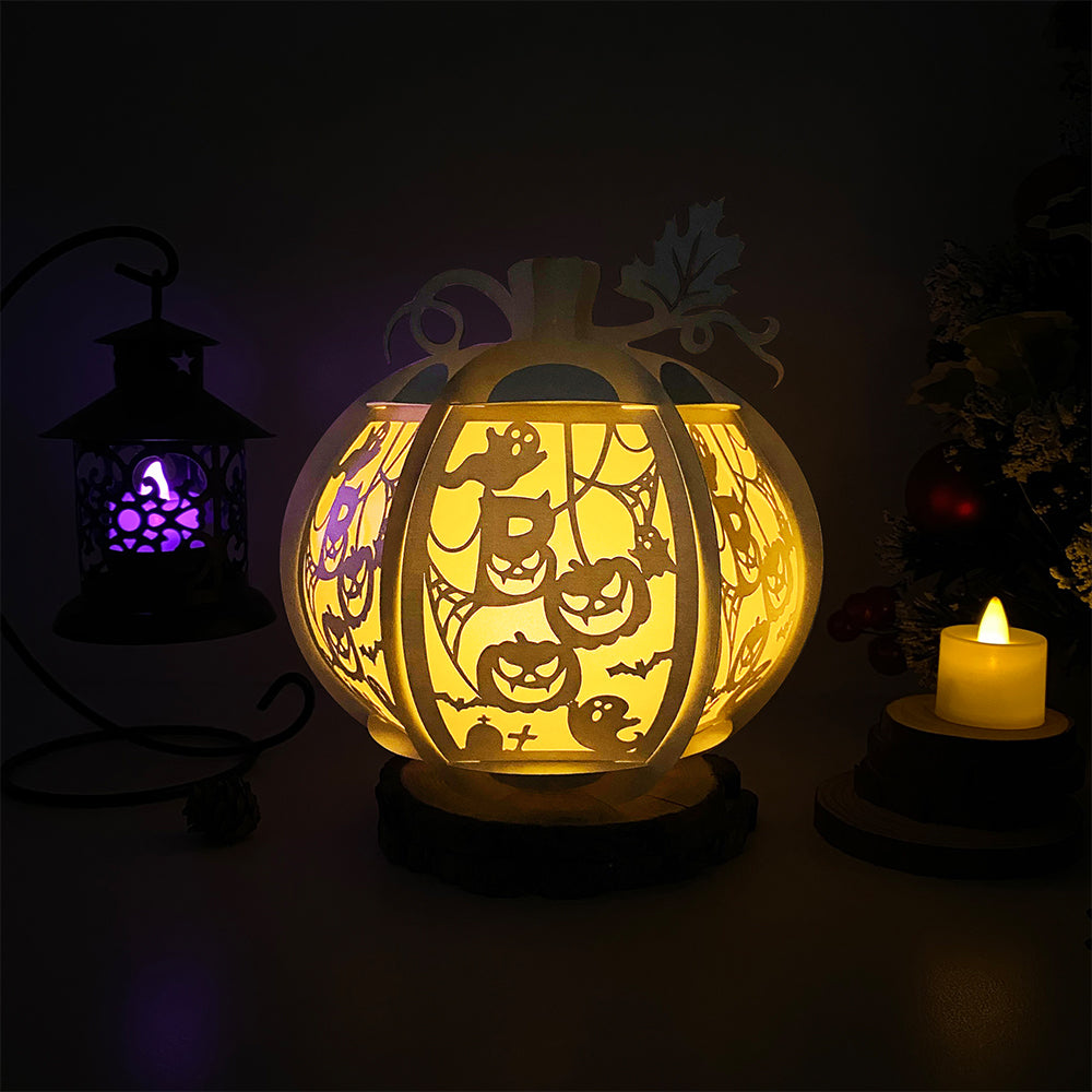 Pumpkin Boo - 3D Pumpkin Lantern File  - Cricut File  - VEKTOR KRAFT