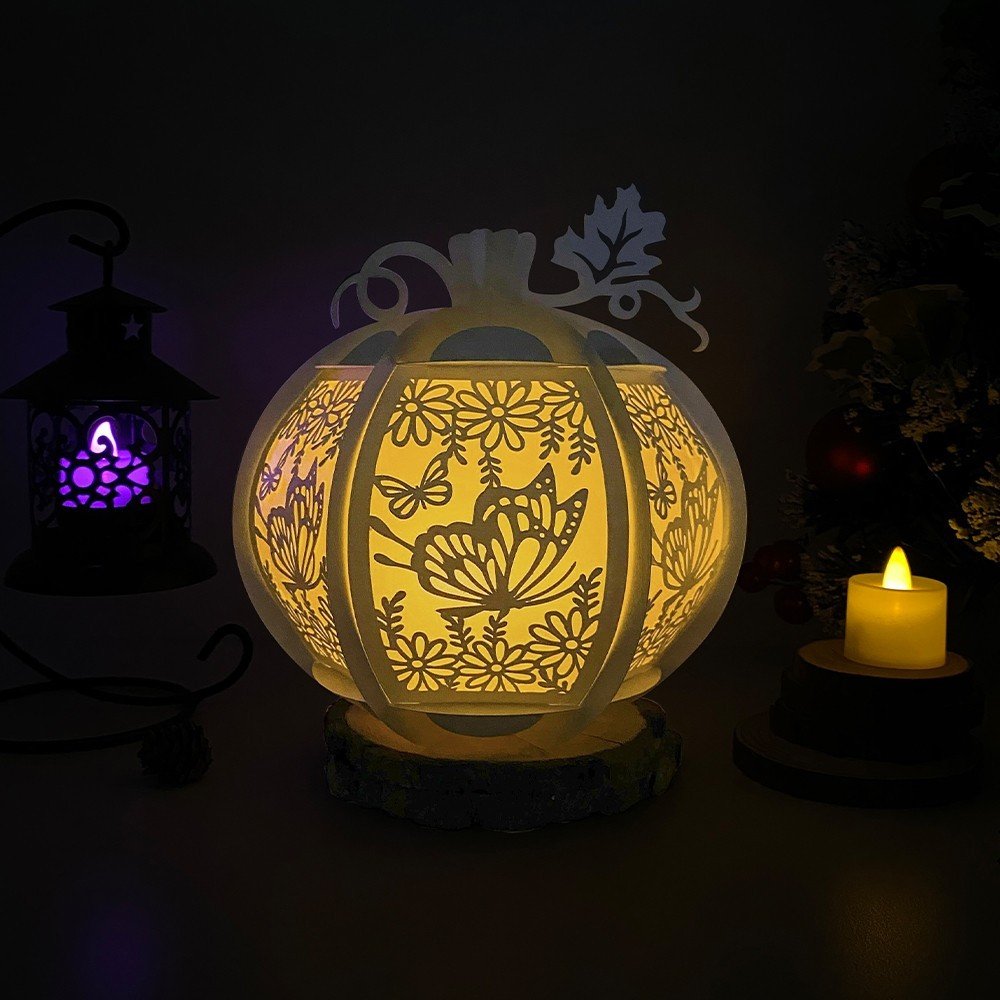 Pumpkin Butterfly - 3D Pumpkin Lantern File  - Cricut File  - VEKTOR KRAFT