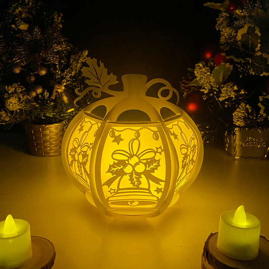 Pumpkin Christmas Bell - 3D Pumpkin Lantern File  - Cricut File  - VEKTOR KRAFT