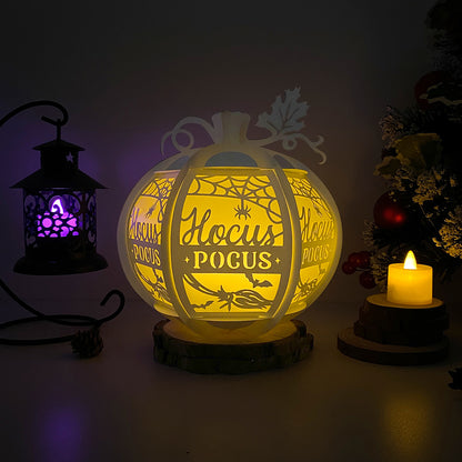 Pumpkin Hocus Pocus - 3D Pumpkin Lantern File  - Cricut File  - VEKTOR KRAFT