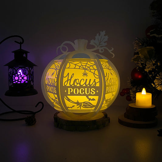 Pumpkin Hocus Pocus - 3D Pumpkin Lantern File  - Cricut File  - VEKTOR KRAFT