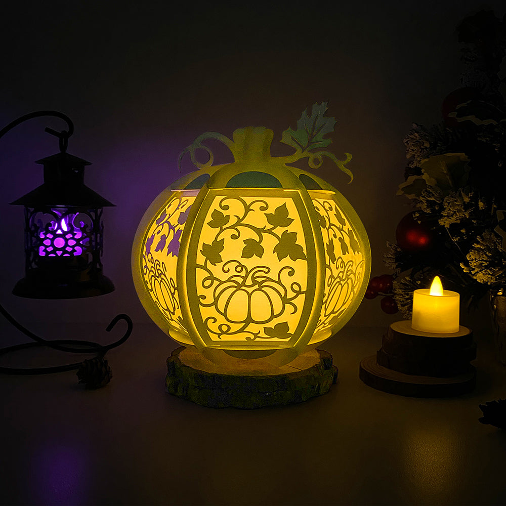 Pumpkin - 3D Pumpkin Lantern File  - Cricut File  - VEKTOR KRAFT