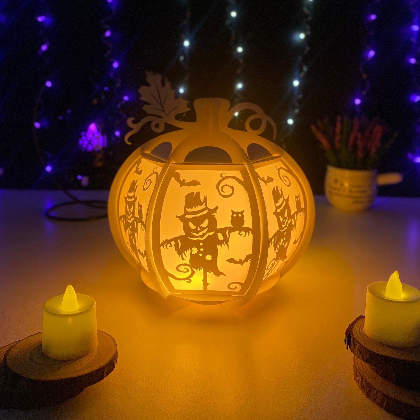 Pumpkin Scarecrow - 3D Pumpkin Lantern File  - Cricut File  - VEKTOR KRAFT