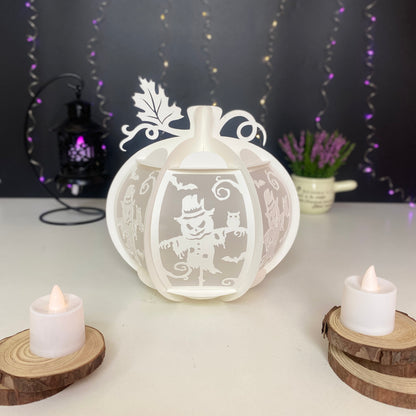 Pumpkin Scarecrow - 3D Pumpkin Lantern File  - Cricut File  - VEKTOR KRAFT