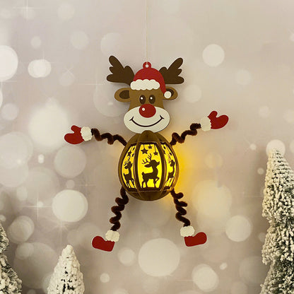 Reindeer Hanging – 3D Lantern SVG File for Cricut & Silhouette