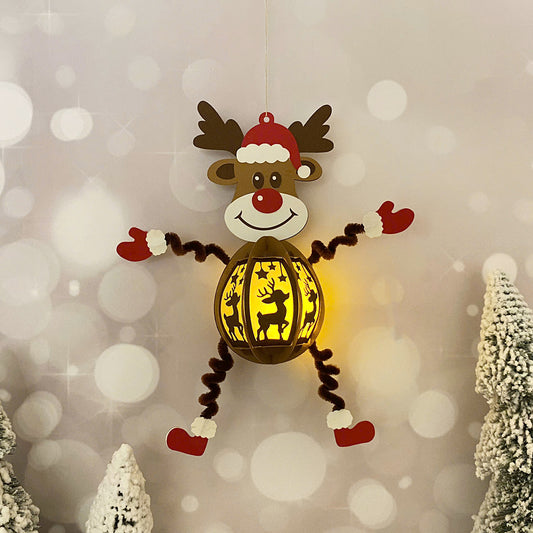 Reindeer Hanging - 3D Christmas Lantern File - Cricut File  - VEKTOR KRAFT