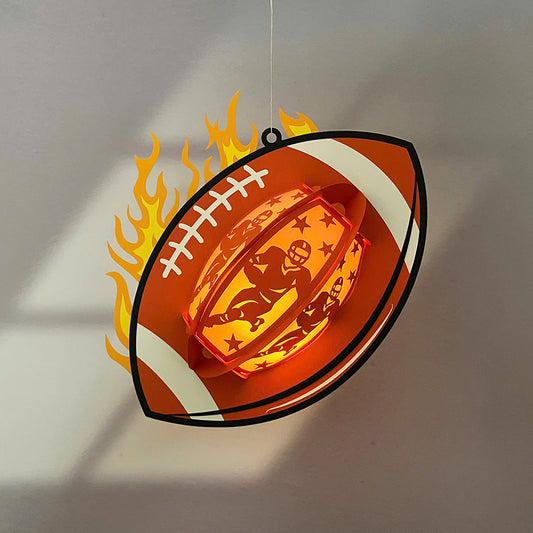 Rugby – 3D Lantern SVG File for Cricut & Silhouette
