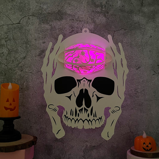 Skullcap - 3D Halloween Paper Lantern File - Cricut File  - VEKTOR KRAFT