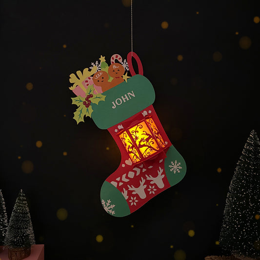 Socks Custom - 3D Christmas Lantern File - Cricut File  - VEKTOR KRAFT