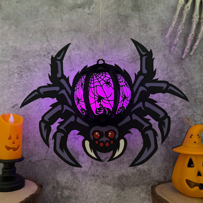 Halloween Spider 2 - 3D Halloween Paper Lantern File - Cricut File  - VEKTOR KRAFT