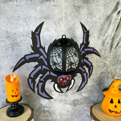 Halloween Spider 2 - 3D Halloween Paper Lantern File - Cricut File  - VEKTOR KRAFT