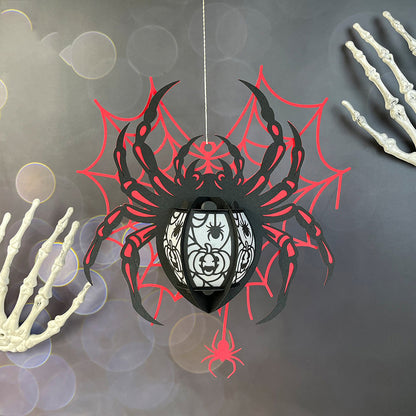 Halloween Spider 3 - 3D Halloween Paper Lantern File - Cricut File  - VEKTOR KRAFT