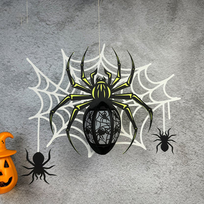 Halloween Spider 4 - 3D Halloween Paper Lantern File - Cricut File  - VEKTOR KRAFT