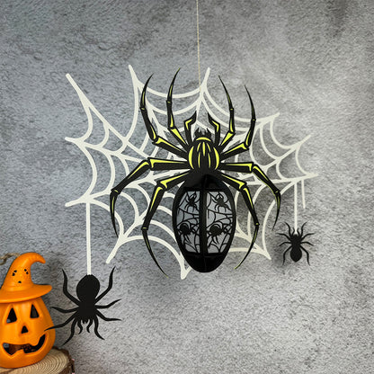 Halloween Spider 4 - 3D Halloween Paper Lantern File - Cricut File  - VEKTOR KRAFT
