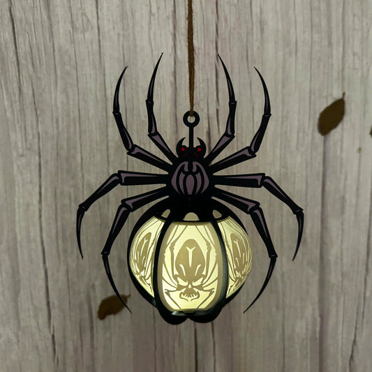 Spider 3 - 3D Halloween Paper Lantern File - Cricut File  - VEKTOR KRAFT