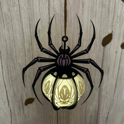 Spider 3 - 3D Halloween Paper Lantern File - Cricut File  - VEKTOR KRAFT