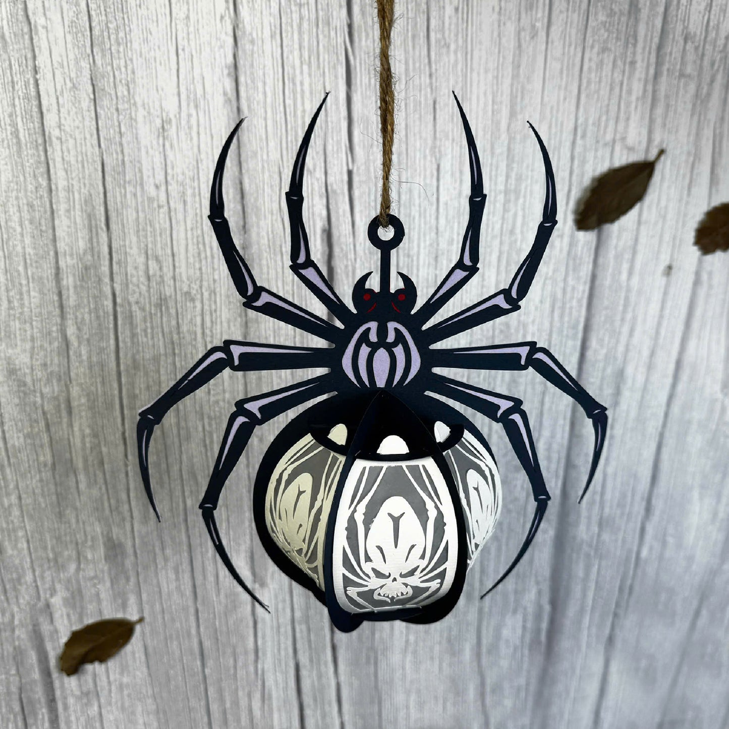Spider 3 - 3D Halloween Paper Lantern File - Cricut File  - VEKTOR KRAFT