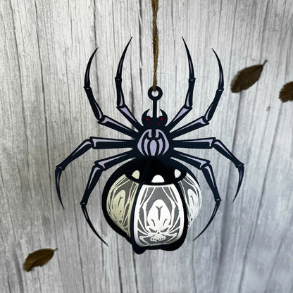 Spider 3 - 3D Halloween Paper Lantern File - Cricut File  - VEKTOR KRAFT