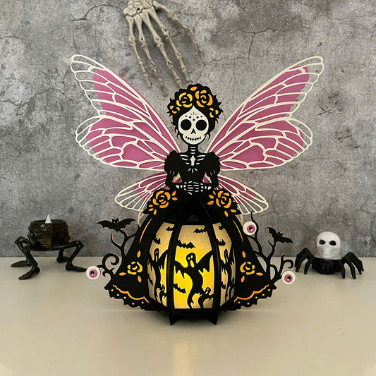 Catrina - 3D Halloween Paper Lantern File - Cricut File  - VEKTOR KRAFT