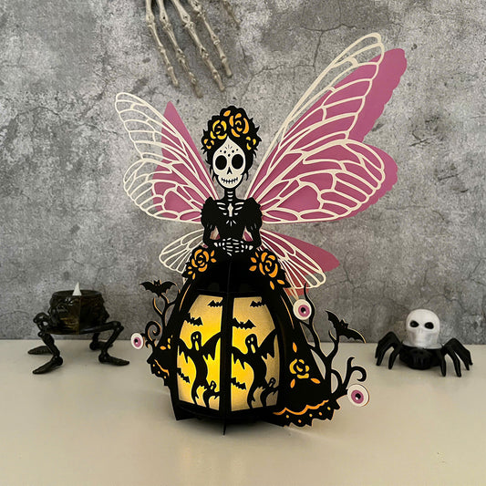 Catrina - 3D Halloween Paper Lantern File - Cricut File  - VEKTOR KRAFT