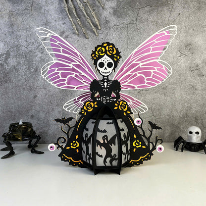Catrina - 3D Halloween Paper Lantern File - Cricut File  - VEKTOR KRAFT