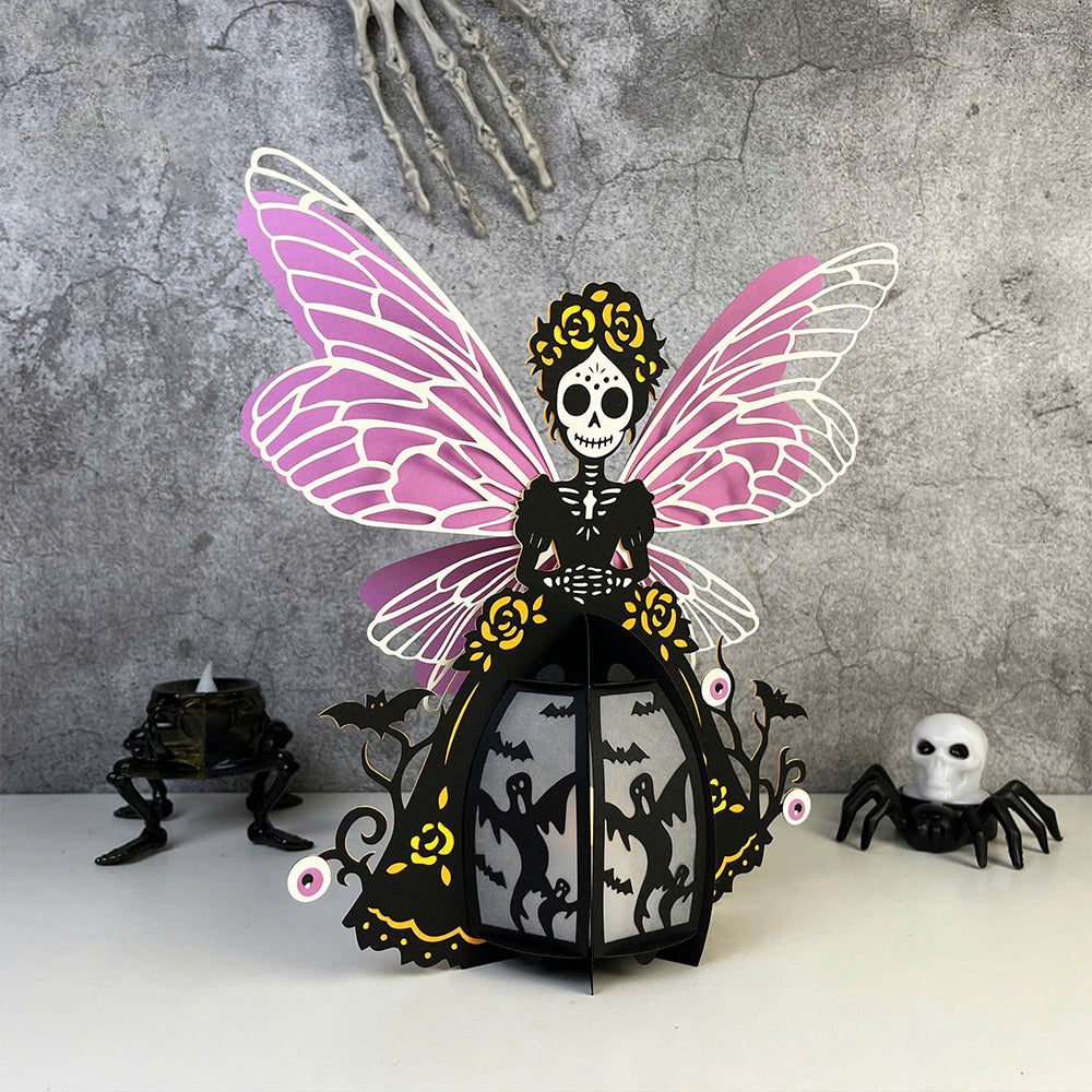 Catrina - 3D Halloween Paper Lantern File - Cricut File  - VEKTOR KRAFT