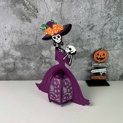 Catrina 2 - 3D Halloween Paper Lantern File - Cricut File  - VEKTOR KRAFT